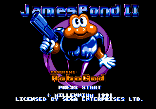 James Pond II - Codename Robocod (Japan) Title Screen